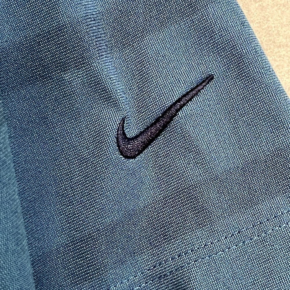 Nike Dri Fit Golf Polo Short Sleeve Shirt Mens Size Medium Blue - Picture 4 of 7